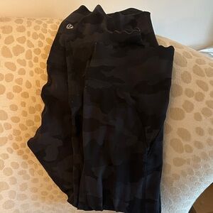 lululemon athletica Black Camo Pants